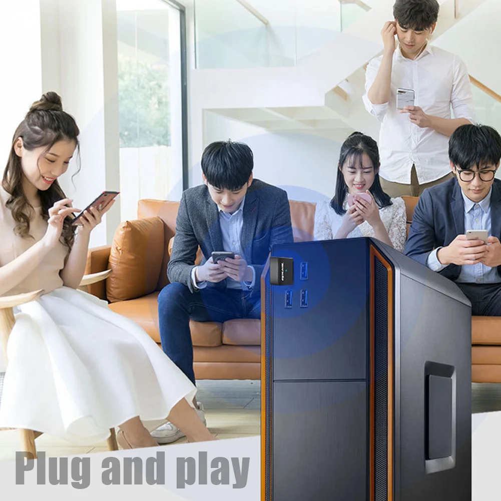 Tenda U9 650Mbs USB Беспроводной 2 4G & 5G Вай-Фай адаптер высокоскоростной сетевой карты