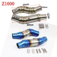 for kawasaki z1000 motorcycle modified exhaust contact middle mid link pipe for 2010 2020 year