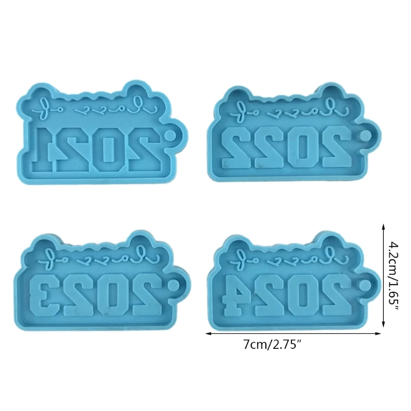 

2021/2022/2023/2024 Keychain Epoxy Resin Mold Pendant Casting Silicone Mould DIY Crafts Jewelry Home Decorations Casting