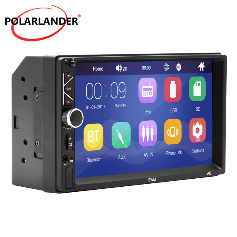 

High-Definition Bluetooth RCA Audio Output MP5 Player U Disk Mobile Phone Interconnection Subwoofer 7-inch Power Amplifier