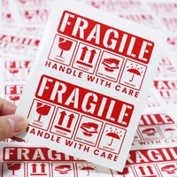 50 labels fragile stickers 5cm8cm fragile bend handle with care warning packing thank you shipping express label sticker sheets