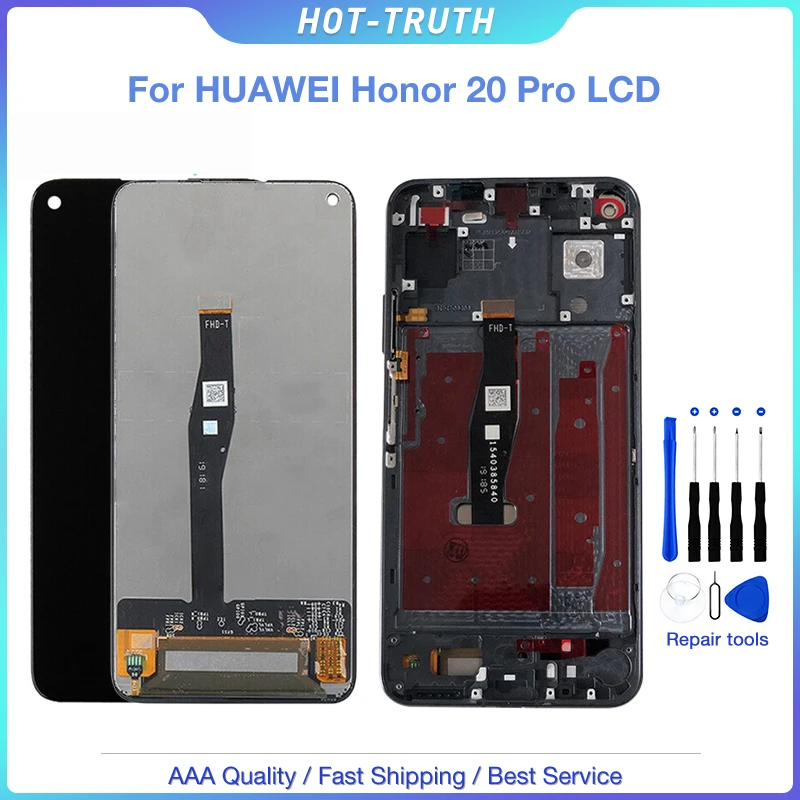 Оригинальный ЖК-дисплей для Huawei Honor 20 Pro YAL-AL10/TL10 сенсорная панель дигитайзер