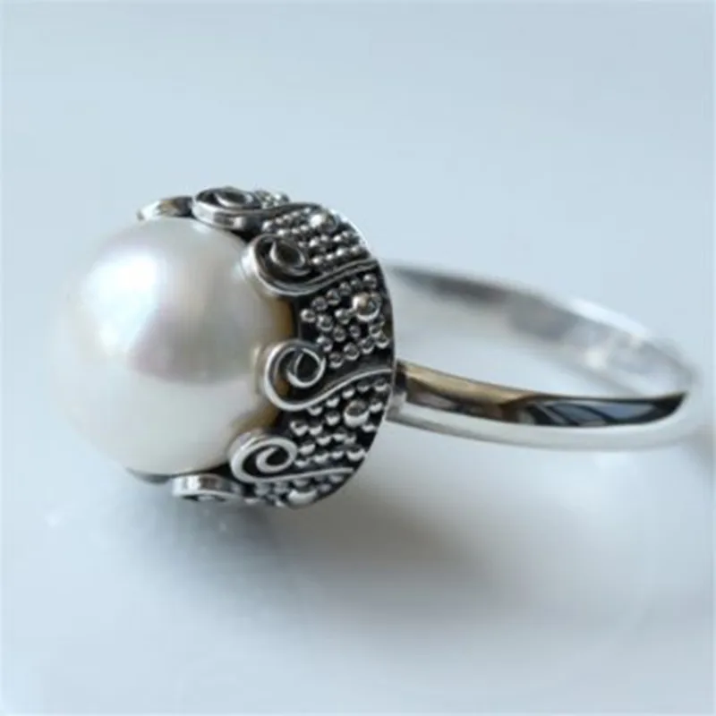 Классическое винтажное жемчужное кольцо богемное ювелирное изделие для женщин