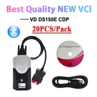 DHL 20 шт.лот Оптовые продажи! Новый vci vd ds150e cdp Pro Plus Bluetooth OBD2 автомобильный диагностический светодиодный 3 в 1 для delicht obd2 сканер Инструменты