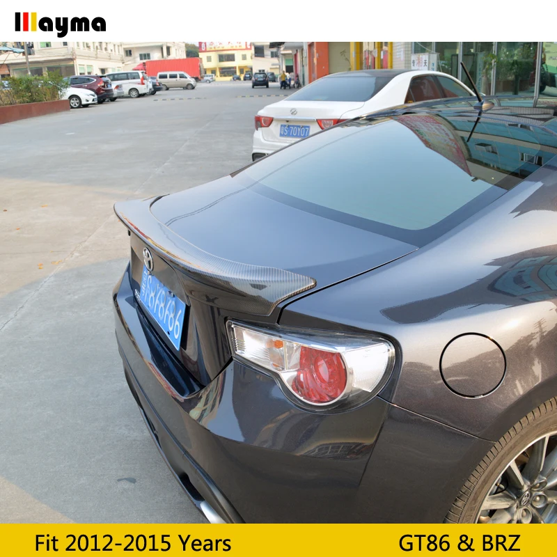 TRD Стиль углеродного волокна задний багажник спойлер для Toyota scion GT86 2012 2015 год Subrau