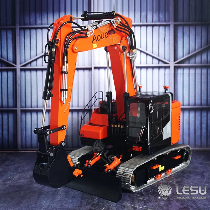 Металлический гидравлический экскаватор LESU 1/14 Aoue ET26L RC модель самостоятельной