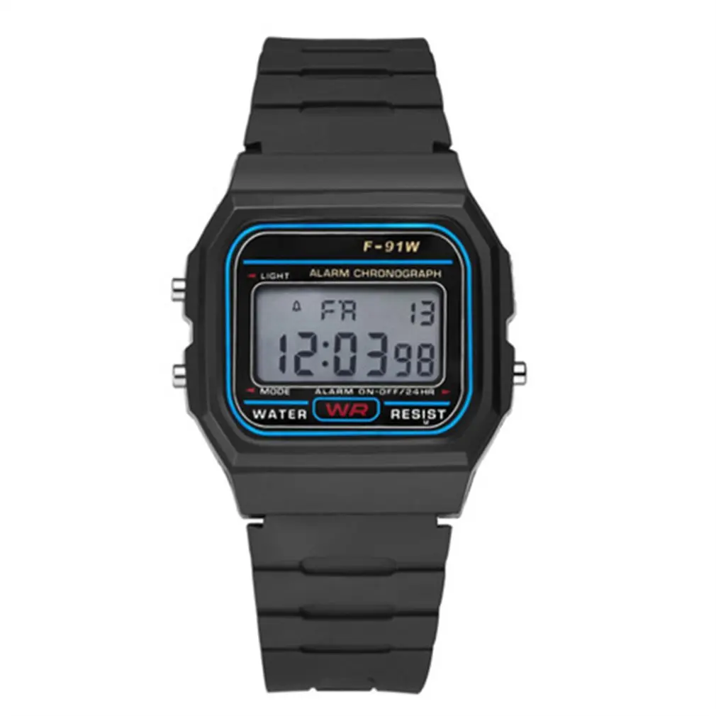 

Digital Sports Watch with LED Light Smart Wristwatch Casual Luminous Watche with Pedometer Multifunctional Men's Waterproof