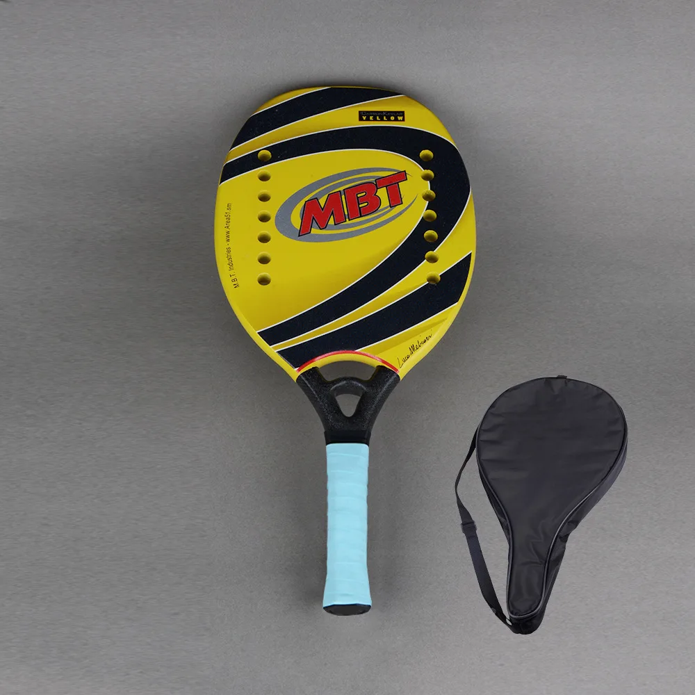 Beach Tennis Racket Professional Tennis Racquet Paddle Carbon Tennis Padel Turquoise Beach Dampener Raquete De Tennis MBT Tenis