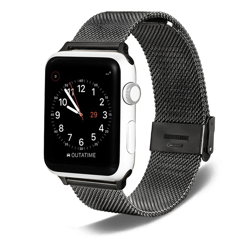 

Milanese Loop Bracelet for Apple Watch Band Series 5 4 3 2 1 Stainless steel buckle strap for Iwatch 44mm 42mm 38mm 40mm