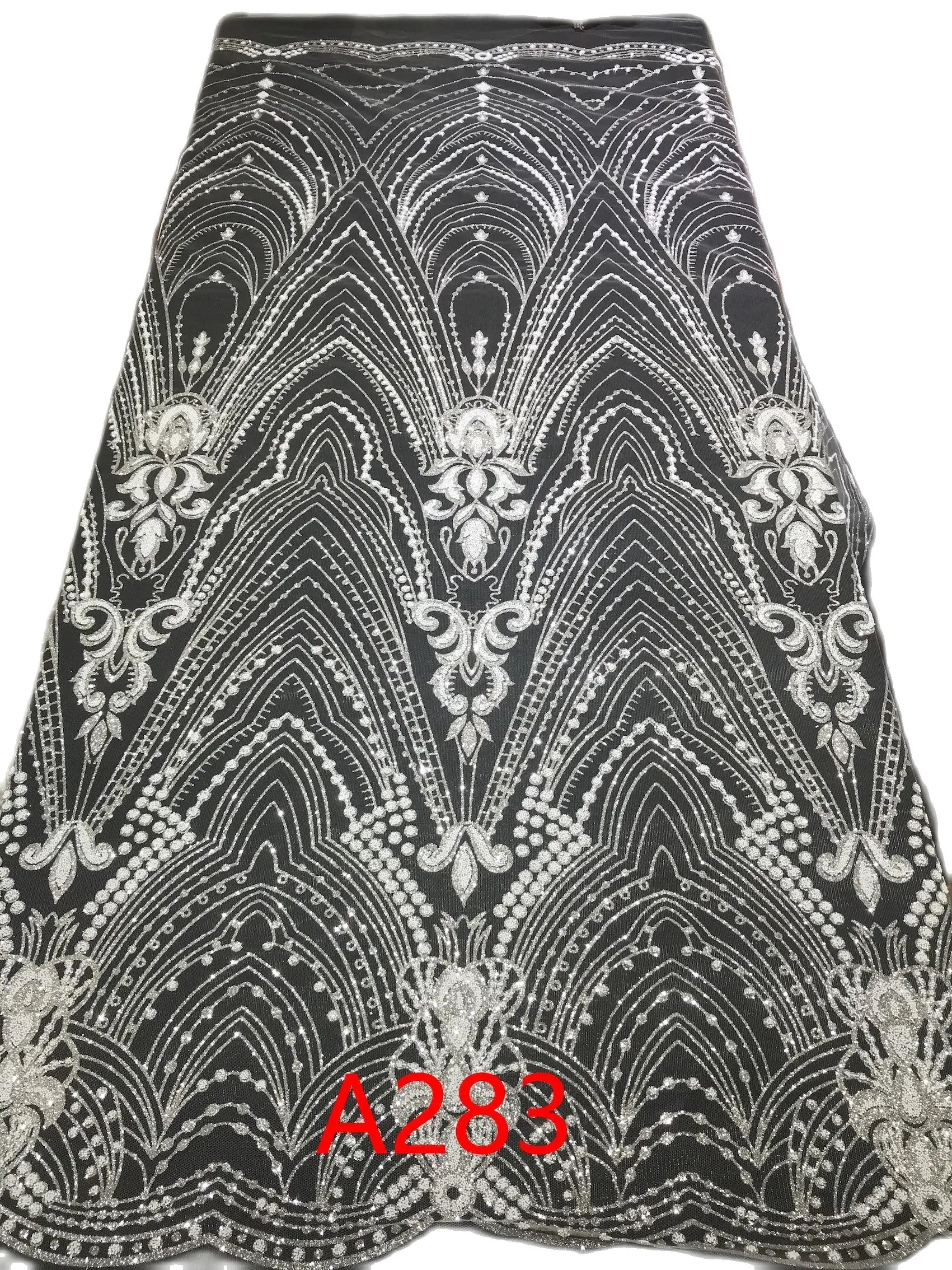 Платиновый серебристый цвет с белыми бусинами высокое качество французская