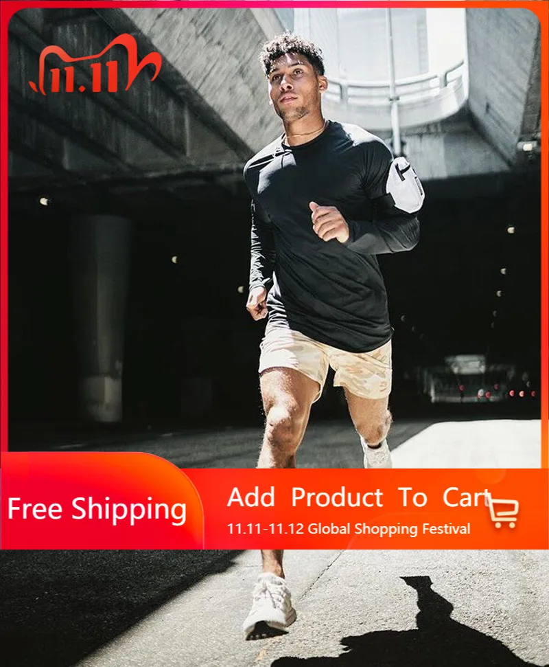 

New Mens Casual O-Neck T-Shirt Brand Gyms Fashion Fitness Clothing Bodybuilding Tshirts Workout Slim Fit Long sleeve T-shirt