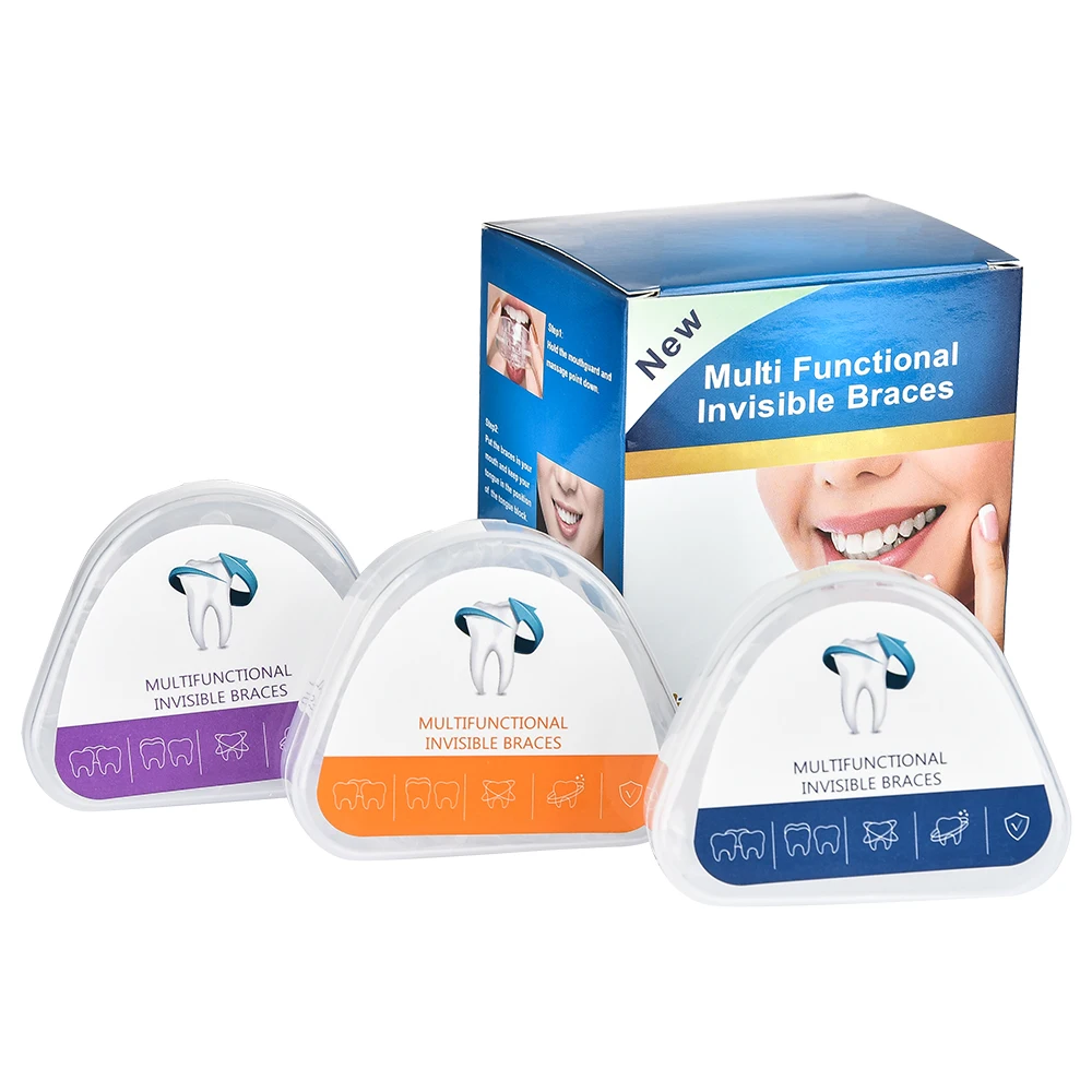 

Three Stages Teeth Retainer Orthodontic Tooth Invisible Straightenin Set Silicone Dental Appliance Mouth Guard Braces Tooth Tray