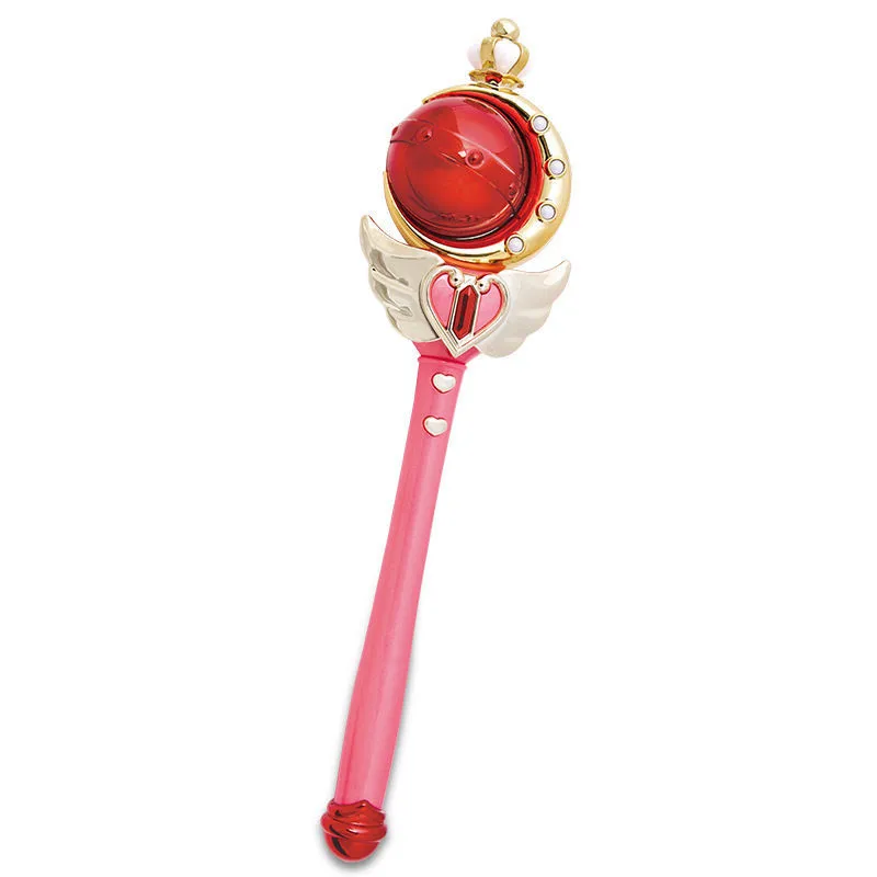 Anime Cosplay Wonder Girl Soldier 20th Wand Henshin Rod Glow Stick Spiral Heart Moon Rod Musical Magic Wand Cosplay Props
