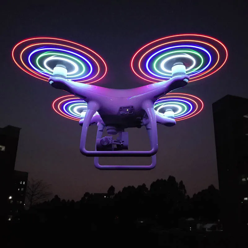 1 пара светодиодный Лопасти пропеллера для DJI Phantom 3 F450 Mi Drone 3DR SOLO GK99|Чехлы