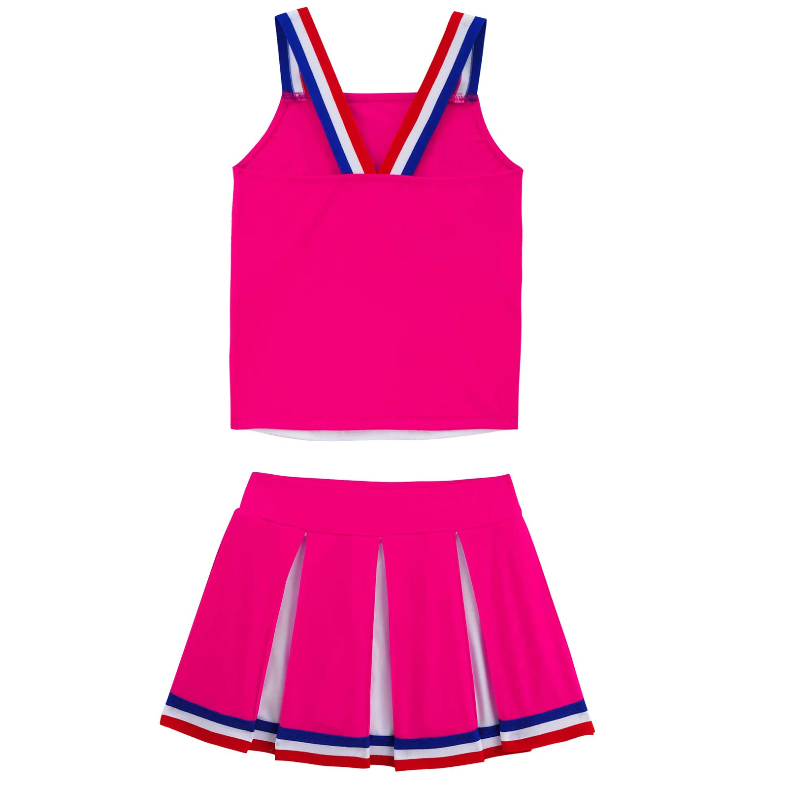 Спортивная униформа для чирлидинга девочек комплект из 2 предметов майка и юбка в
