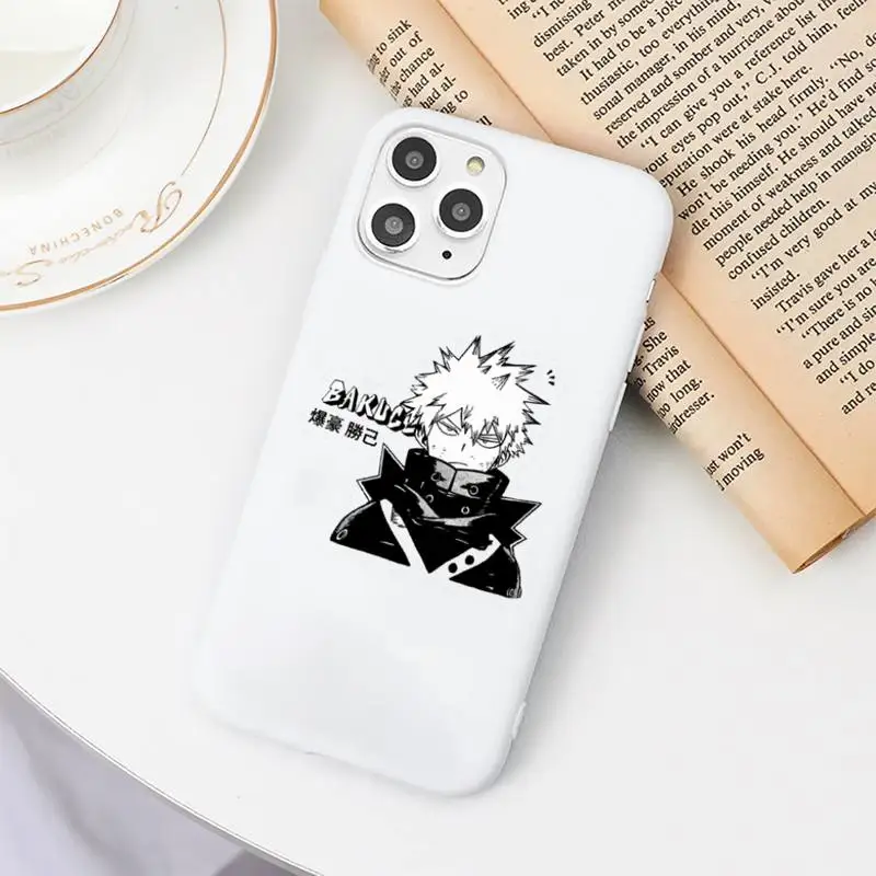 

My Hero Academia Phone Case Candy Color for iPhone 6 7 8 11 12 s mini pro X XS XR MAX Plus