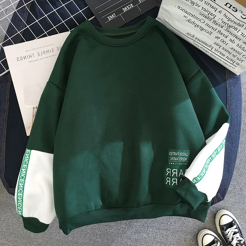 

Plus-plus plus thick round collared guard dress woman 2021 autumn/winter new Korean loose-fitting color student jacket girl