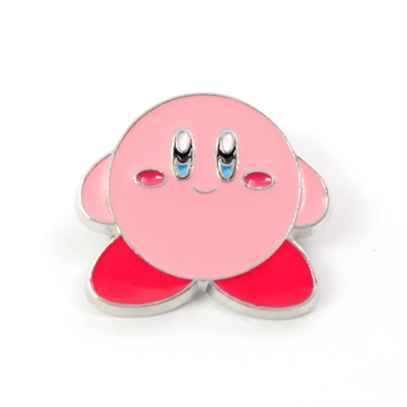 Модная эмалированная брошь в стиле аниме Kirby pin рюкзак джинсовый значок одежда