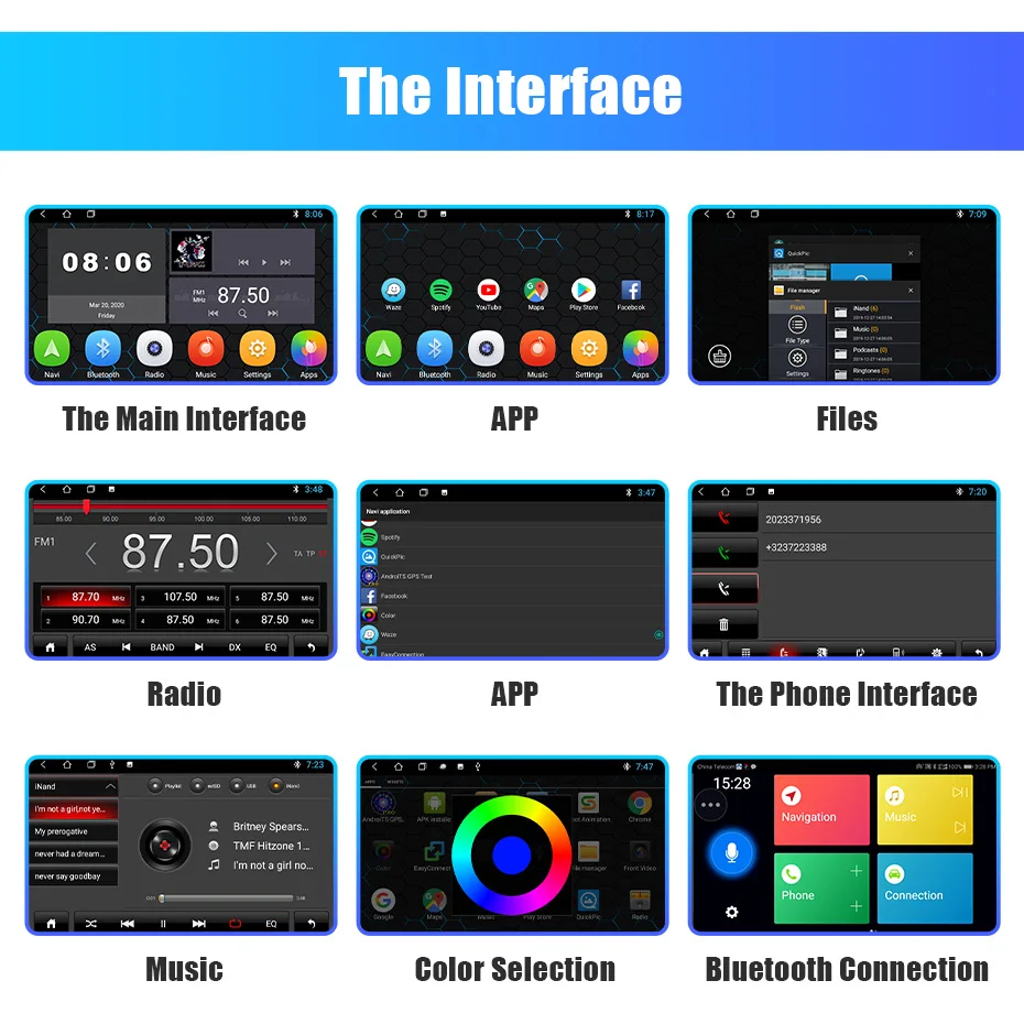 $59.99 Android Car Radio 2 Din 2.5D Touch Screen With GPS Navigation Multimedia Video Player For VW Toyota Nissan Hyundai 7