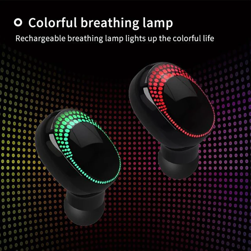 TWS дышащие Беспроводные Bluetooth 5 0 наушники Smart Touch S590B LED дисплей мини беспроводные +