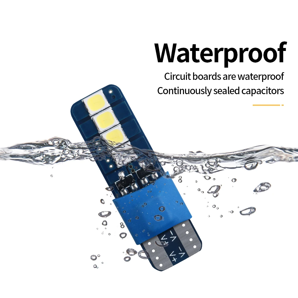 2 шт. светодиодные лампы T10 W5W для салона автомобиля | Автомобили и мотоциклы