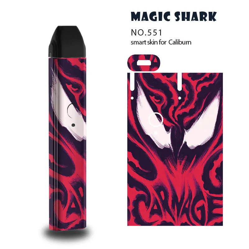 Чехол Magic Shark Skull Deadpool Venum Spider Man чехол Железный человек пленка для кожи Uwell Caliburn