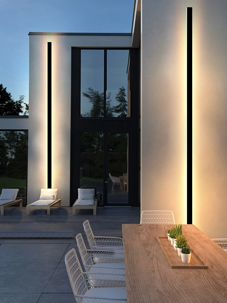 Moderna à Prova Led ao ar Luz de Parede Livre Longa Parede Água Ip65 Varanda Jardim Lâmpada & Interior Quarto Cabeceira Decoração Lightin Luz Dip65