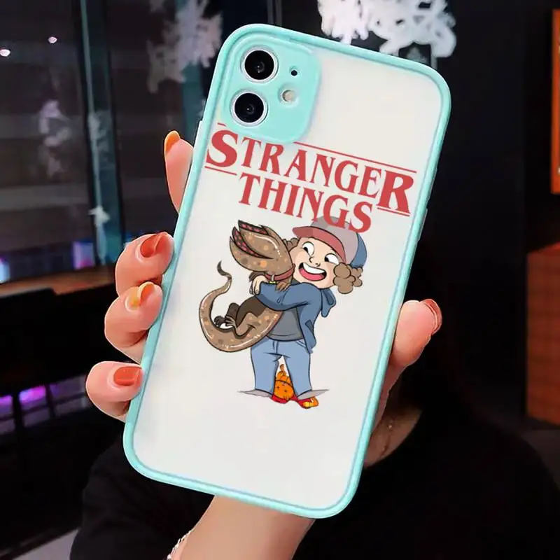 

Stranger Things Christmas Lights Phone Case Matte Transparent for iPhone 7 8 11 12 s mini pro X XS XR MAX Plus cover funda