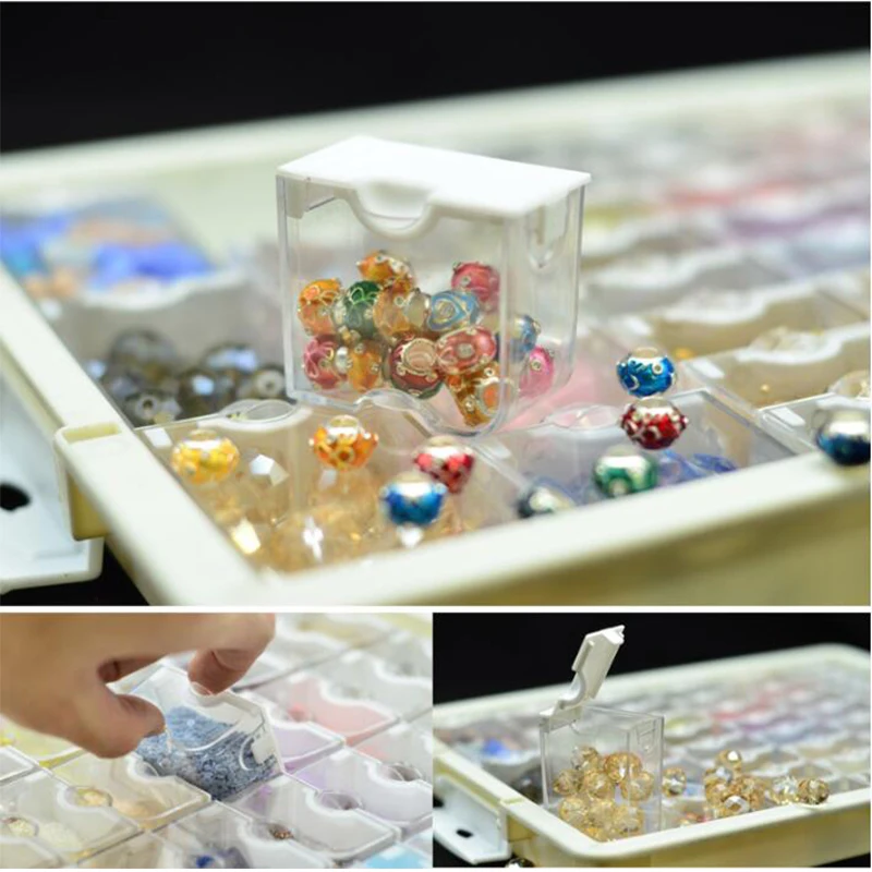 

42/50/78 grid Portable Diamond Painting Storage Containers Storage box Diamond Painting Accessories tools for diamond embroidery