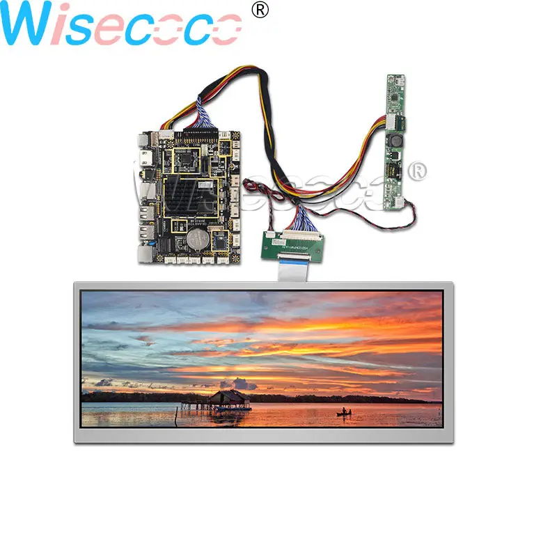 Wisecoco 12 3 дюймовый дисплей 850 нит IPS экран LVDS 50pins с MIPI DSI USB Wi Fi BT Android система драйвер