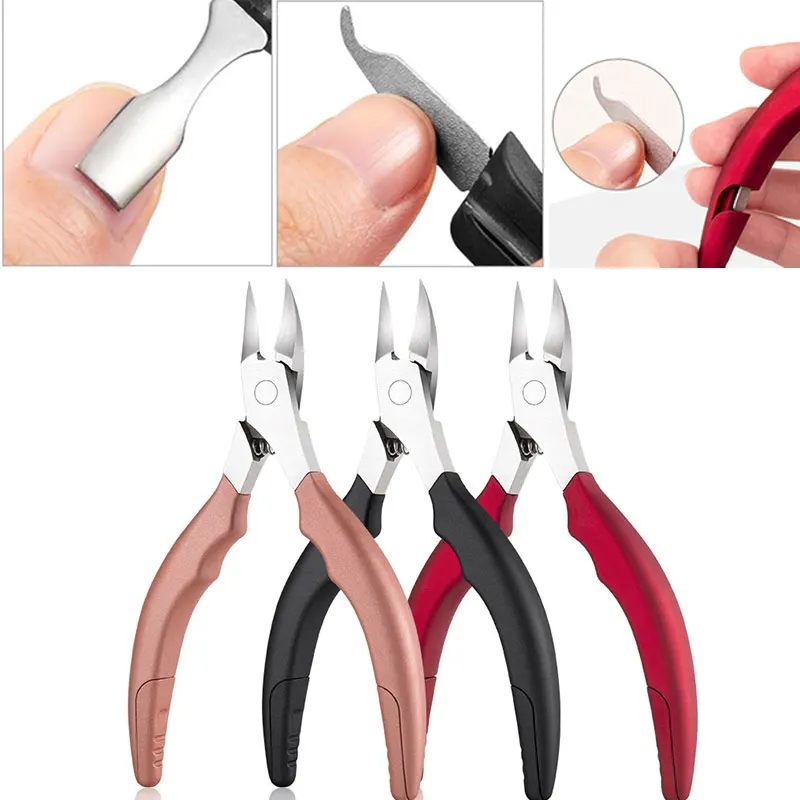 

Toe Nail Clippers Remove Dead Skin Nail Correction Nippers Ingrown Toenail Cuticle Scissor Edge Cutter Thick Pedicure Care Tool