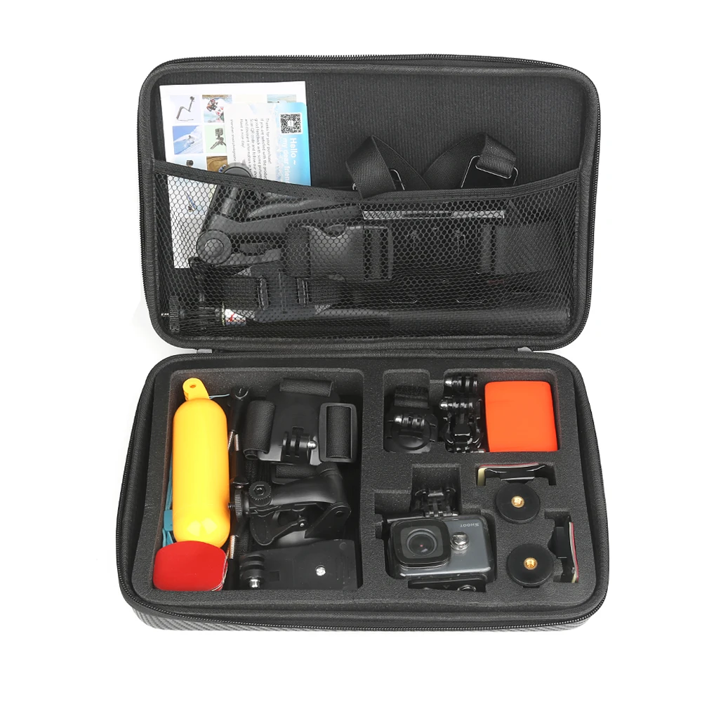 Чехол SHOOT для экшн камеры черный футляр GoPro 9 8 7 6 5 Xiaomi Yi 4k Sjcam Sj4000 H9r аксессуары камер