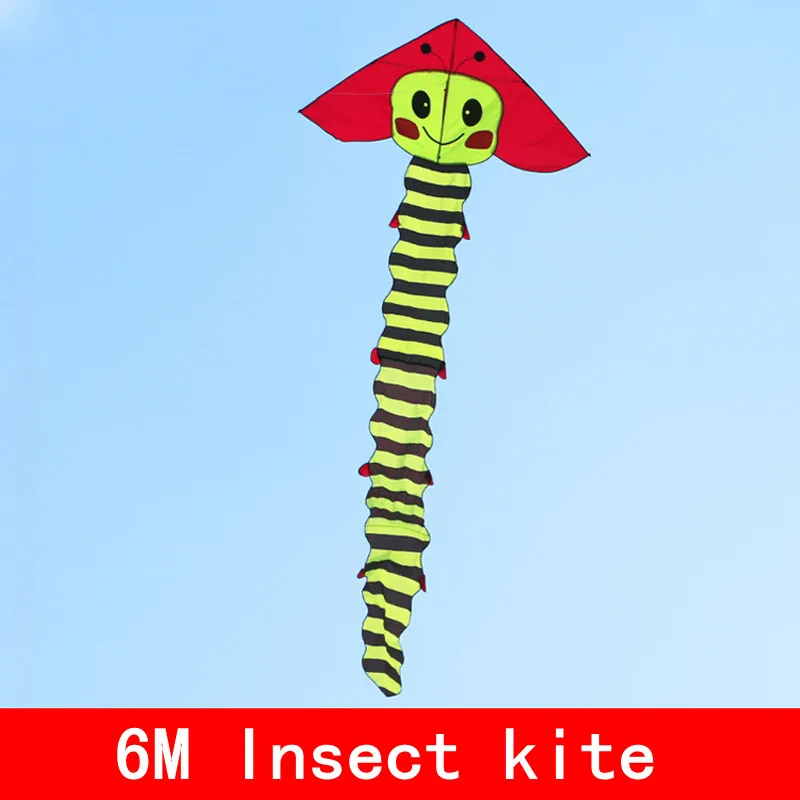 Высококачественный воздушный змей с насекомым и длинным хвостом 6 метров |