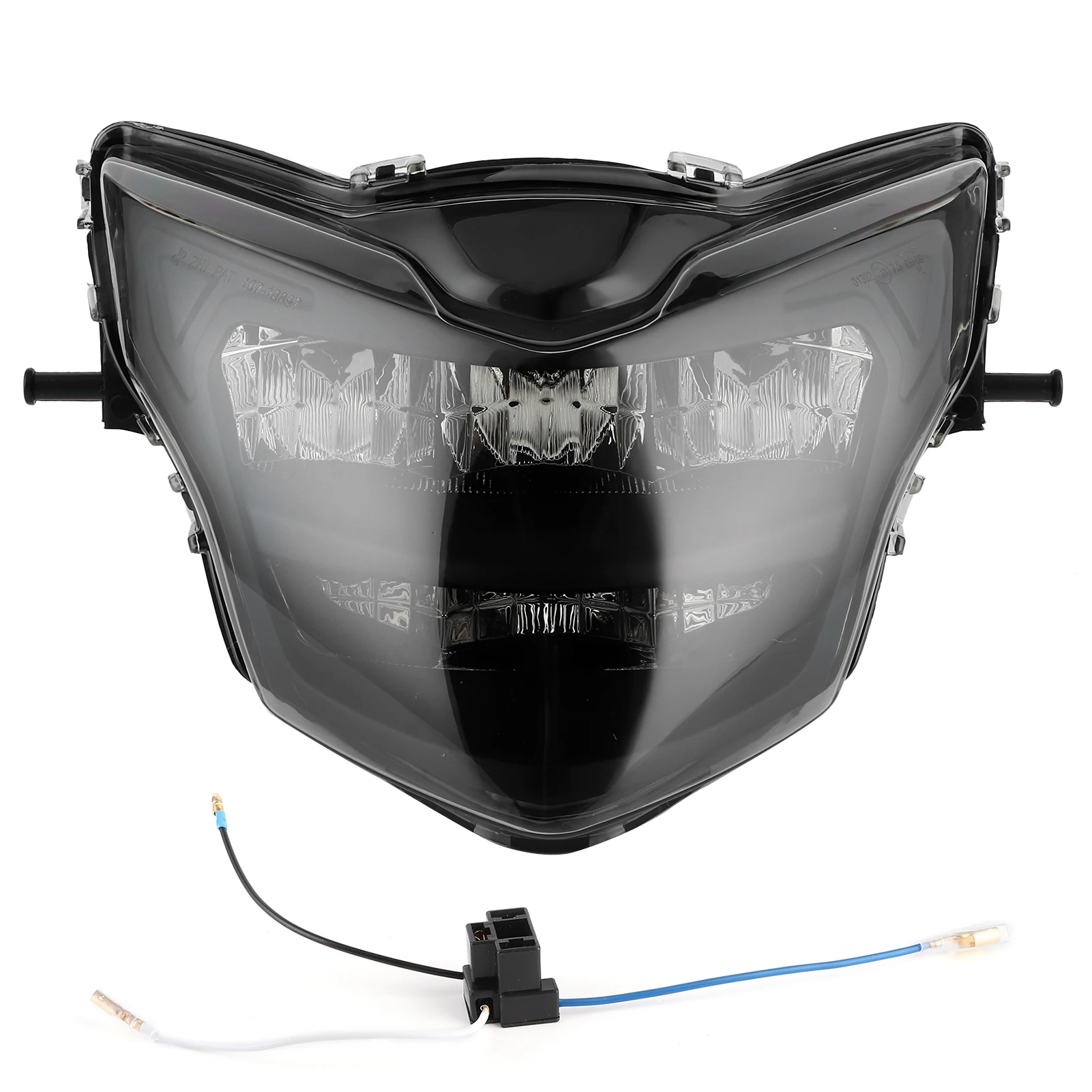 

LED Headlight Assembly 12V Bright Motorcycle Head Lamp Modification Fit For Yamaha LC135 V2‑V6 Smoky/Transparent Lens