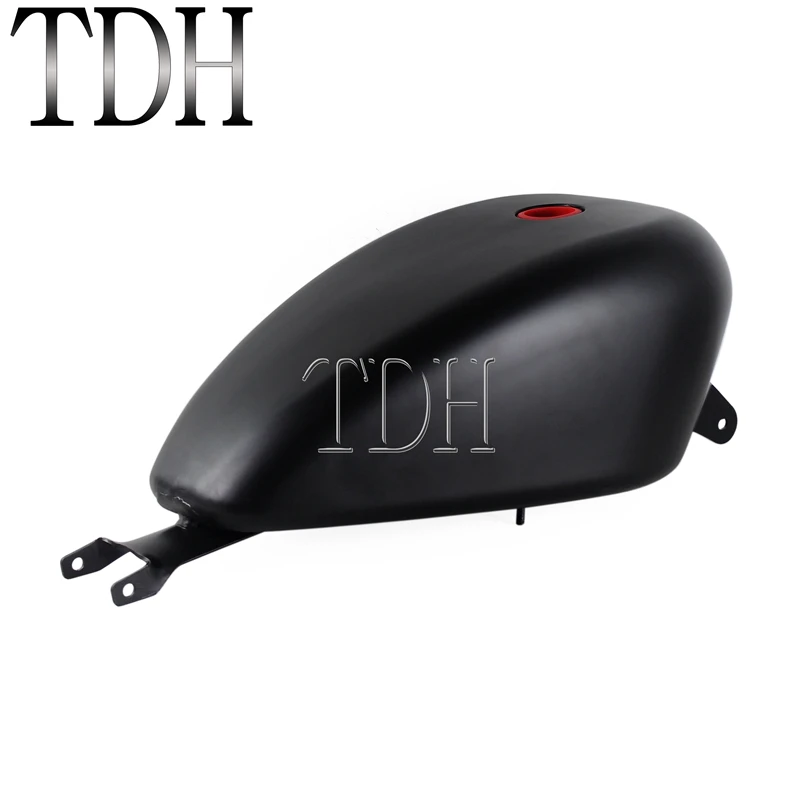 Черный Мотоцикл черный газовый масляный бак для Harley Sportster XL1200 XL883 XL 883 1200 2004-2006 3,3 галл. Топливный бак - Цвет: Черный