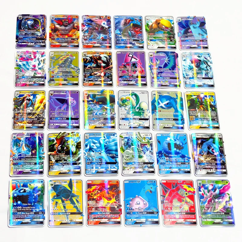 TOMY 100 200 шт. GX MEGA Сияющие карты игра битва карта торговые детская игрушка | Игрушки