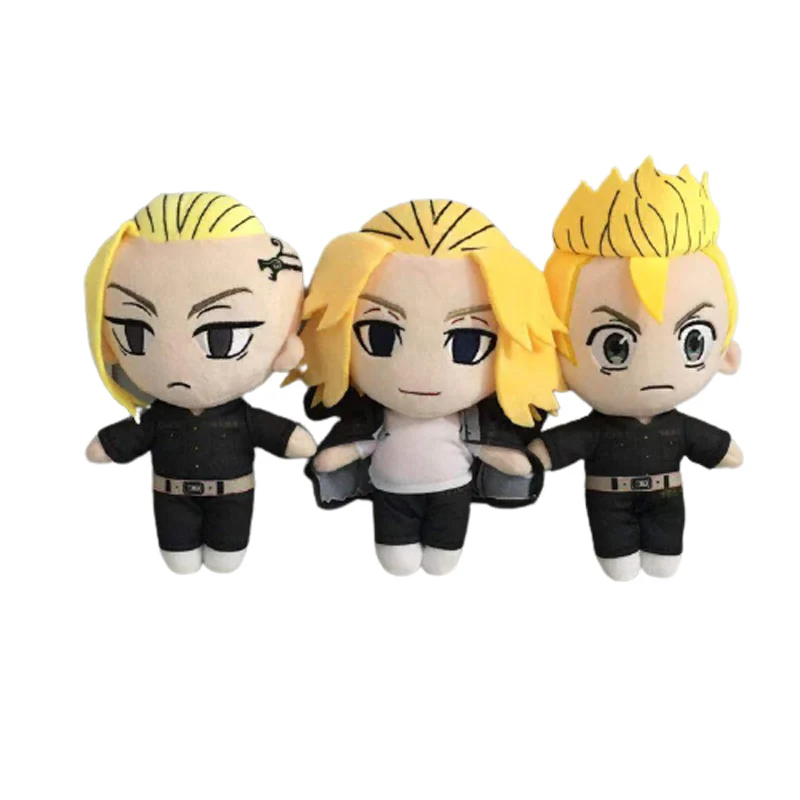 

20cm Anime Tokyo Revengers Plush Doll Cute Stuffed Plushie Manjiro Ken Takemichi Hinata Atsushi Soft Pillow Toys for Children