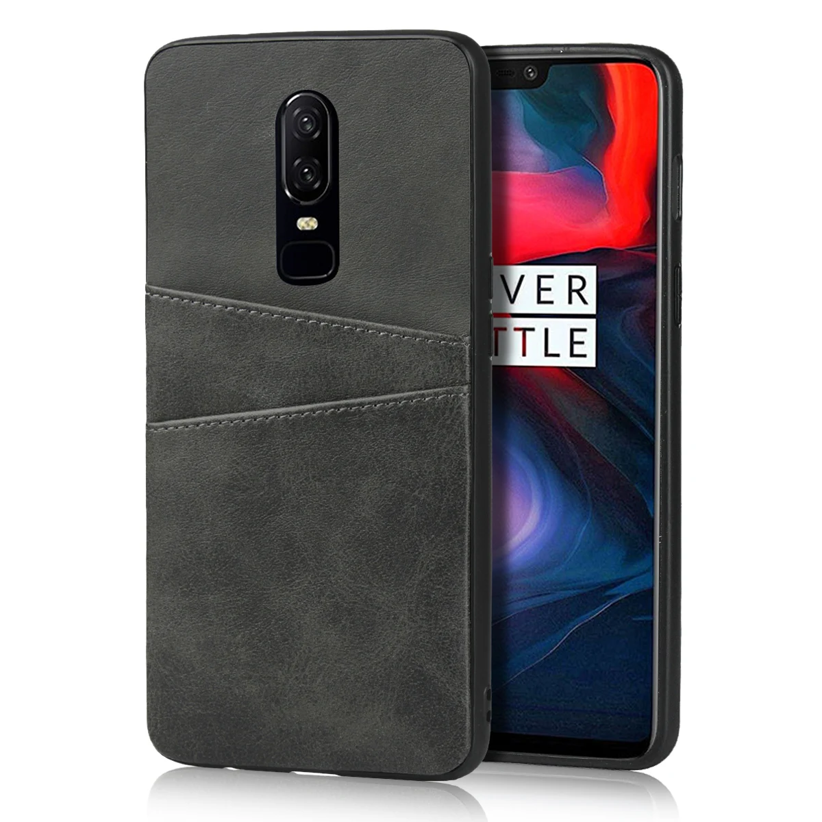 Модный чехол для телефона из искусственной кожи Oneplus 6 Plug in Card Case A6000 A6003 задняя
