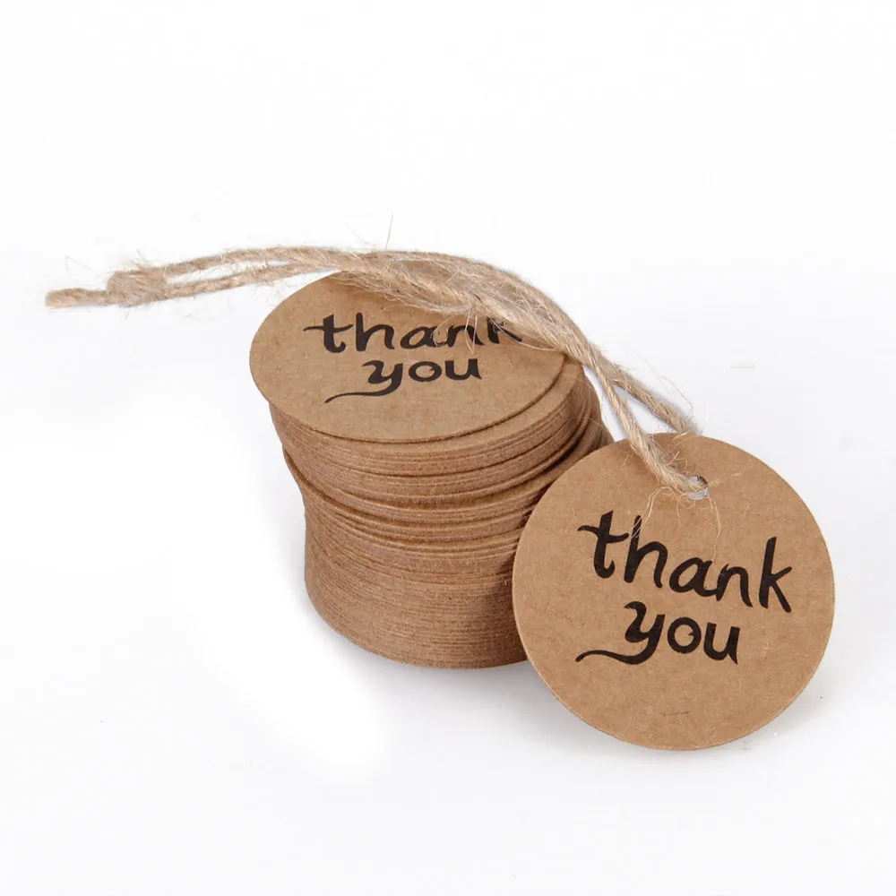 100 шт 60 мм крафт-бумажная карточка круглая зубчатая/Подарочная бирка/Сделай сам