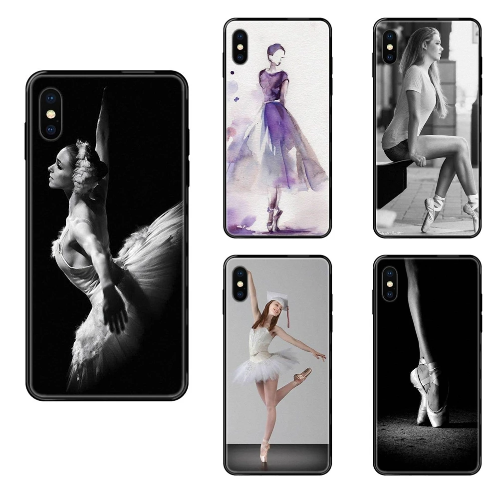 Тату для танцевальной девушки черный мягкий защитный чехол из ТПУ Для Xiaomi Mi Note A1 A2