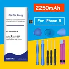 Аккумулятор большой емкости на 2250 мА  ч с 0 фотографиями для Iphone 8, аккумулятор для Iphone 8g + Бесплатные инструменты