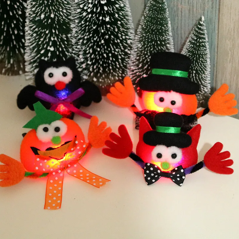 Хэллоуин неоновая булавка вечерние украшения из ткани сверкающие