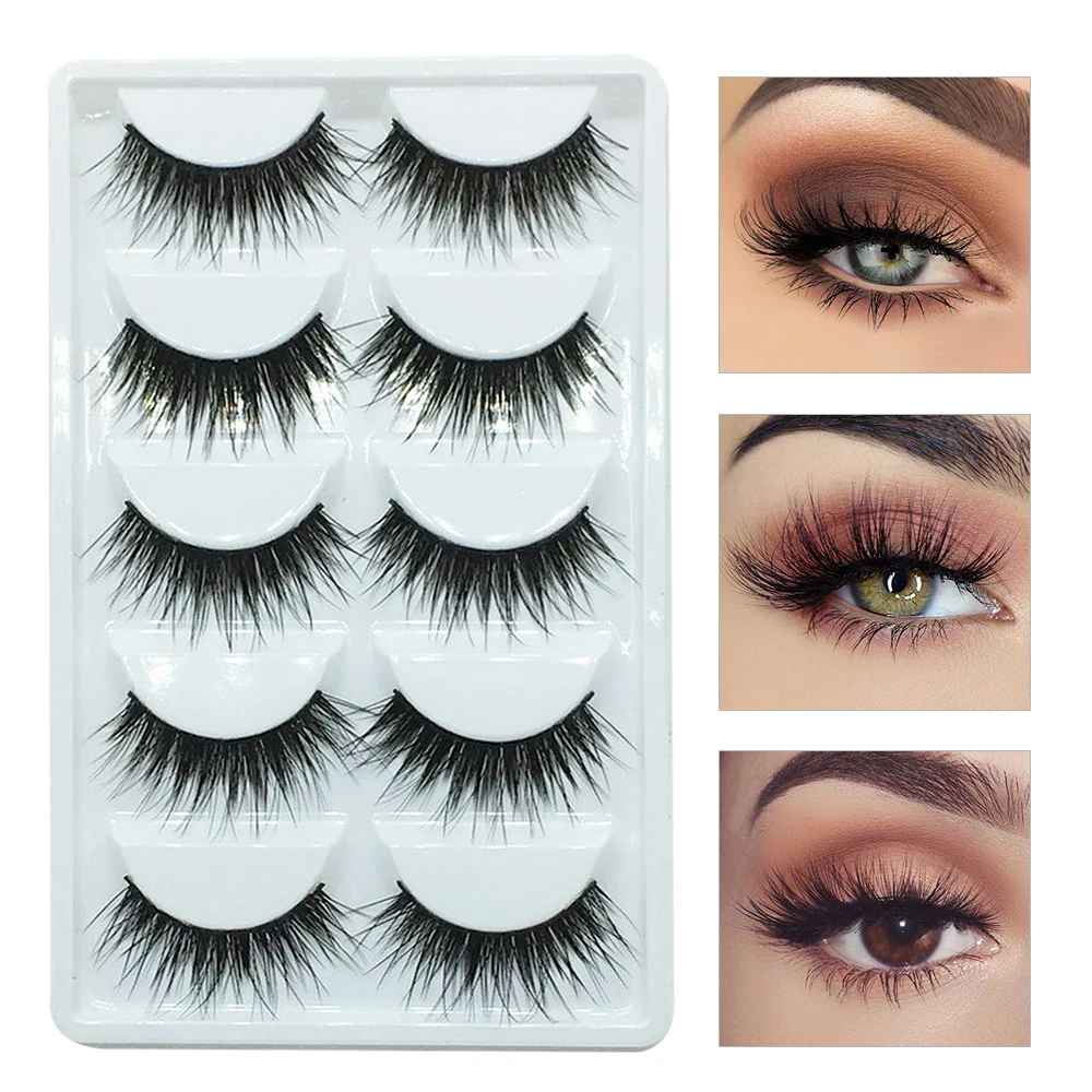 1 пара норковые накладные ресницы многоразовые ручной работы Набор накладных