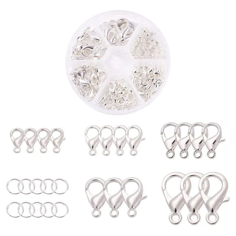 1 коробка сплав карабины соединительные кольца Разъем Мульти Размеры для