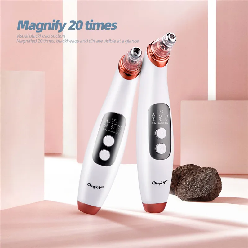 

Visual Electric Vacuum Blackhead Remover 20x Magnification WiFi Camera Face Pore Cleaner USB Charge Acne Extractor Pimple Sucker