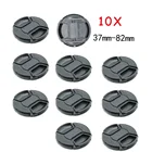 10 шт. 37 40,5 43 46 49 52 55 58 62 67 72 77 82 мм защелкивающаяся передняя крышка объектива камеры Защитная крышка для Canon Leica Nikon Sony