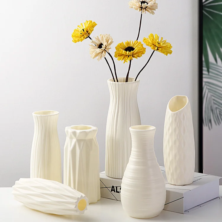 

Home Nordic Plastic Vase Living Room Modern Home Decorations Decoration Creative Simple and Fresh Vase