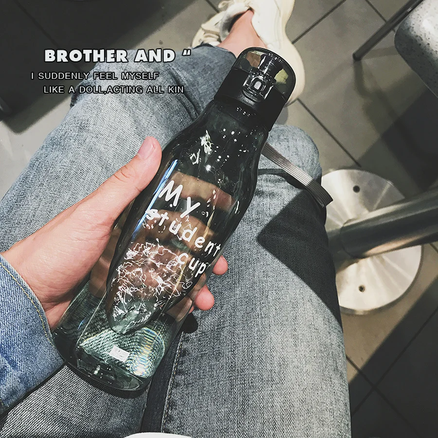 Прозрачная бутылка с фильтром портативная чашка для воды пластиковая