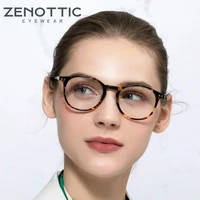 zenottic retro round computer glasses anti blue light blocking spectacles optical myopia eyeglasses frame gaming goggles eyewear