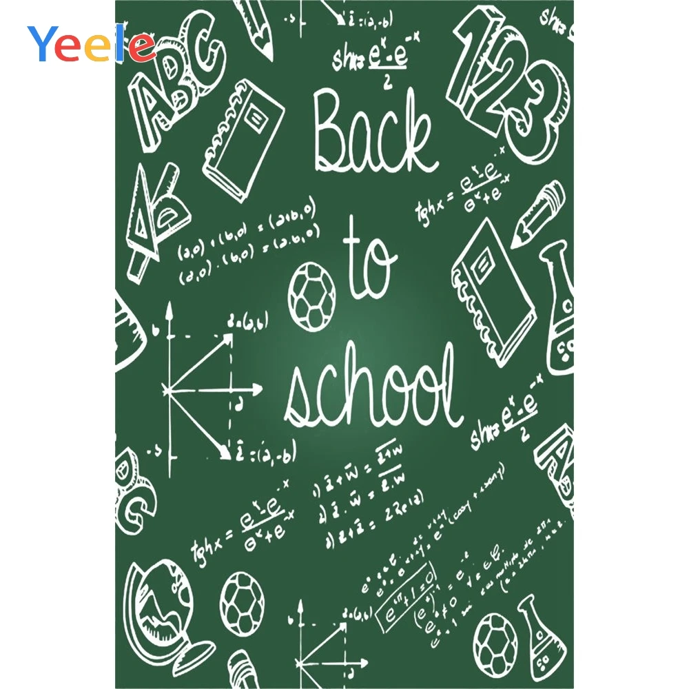 Back To School Backdrop Photography Newborn Baby Birthday Photocall Custom Photophone BlackBoard Background For Photo Studio | Электроника